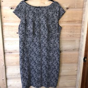 Alfani | Dresses | Alfani Black And White Sheath Midi Dress | Poshmark